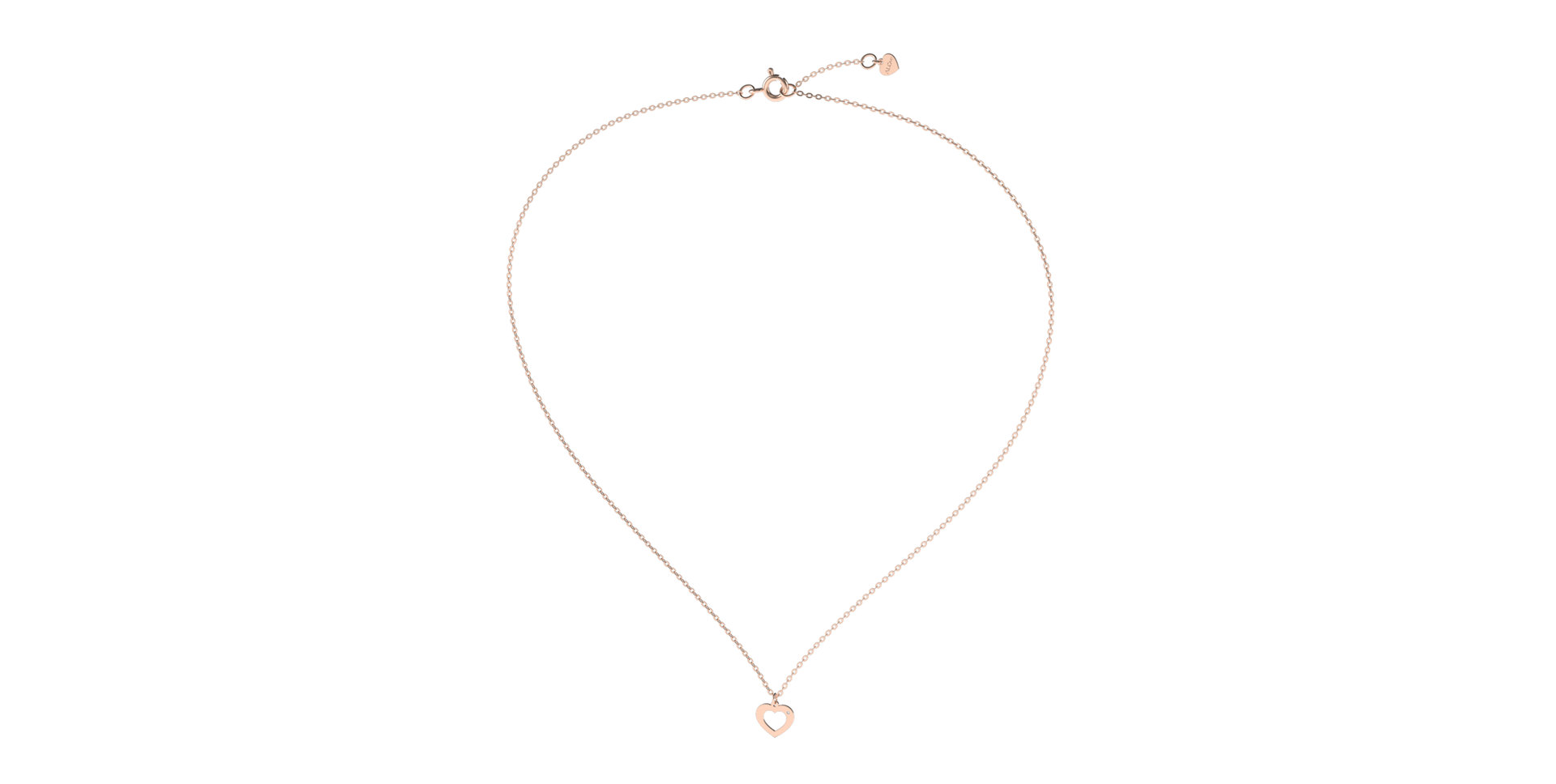 Náhrdelník s diamantom Two Hearts