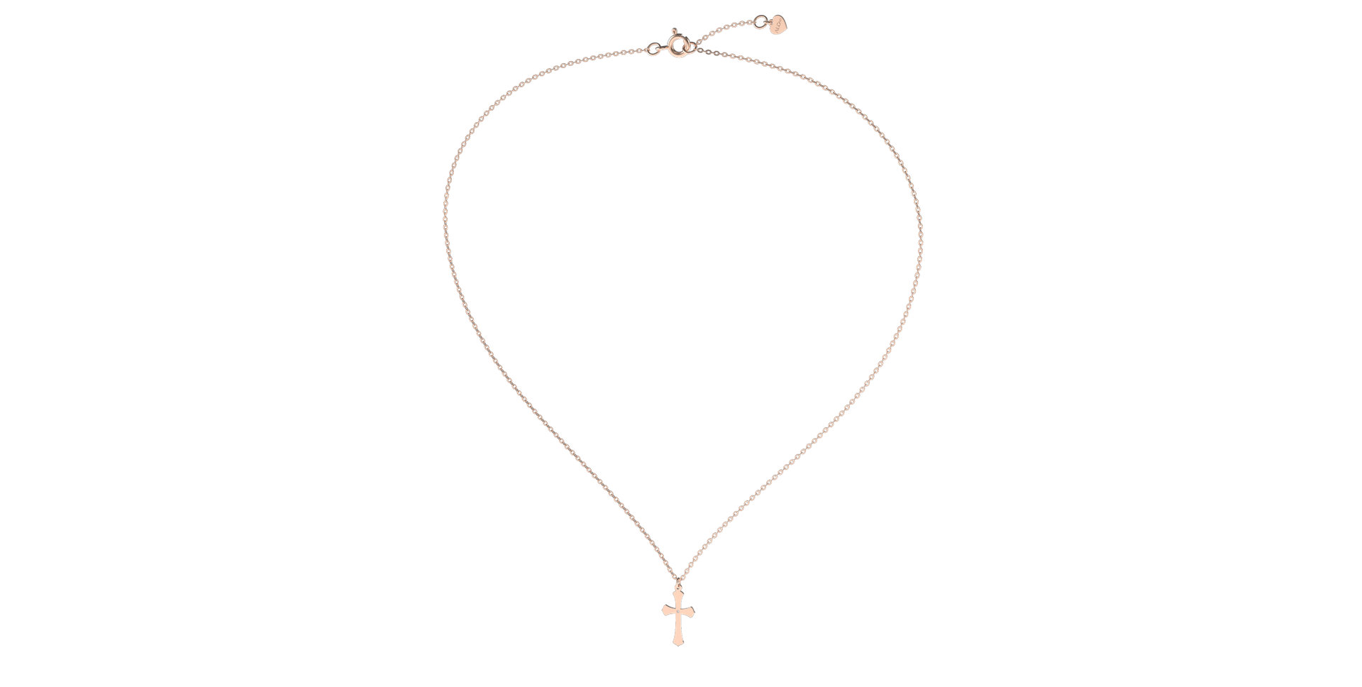 Náhrdelník s diamantom Classic Cross