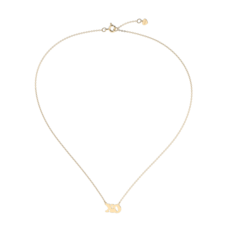 Náhrdelník s diamantom XO