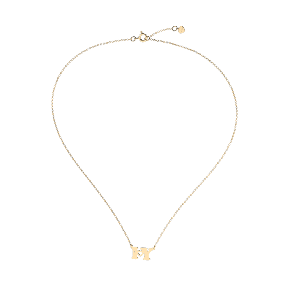 Náhrdelník s diamantom I Love U