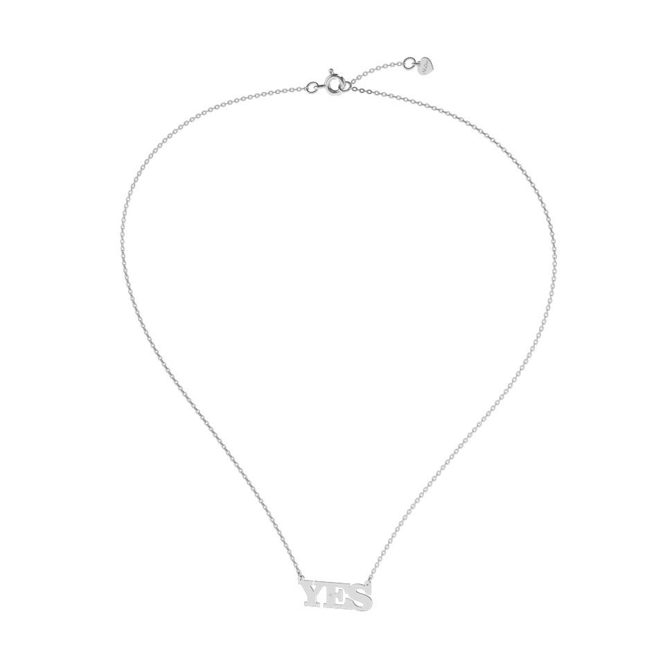 Náhrdelník s diamantom YES