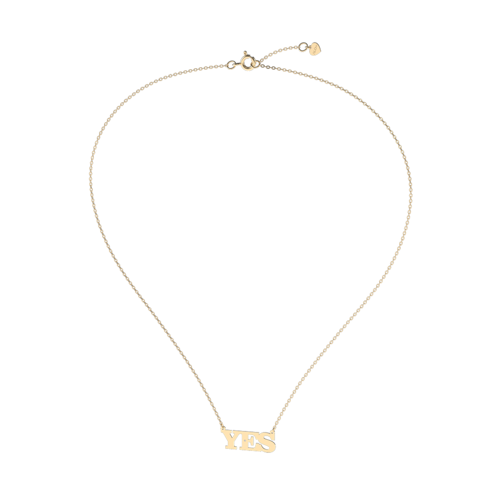Náhrdelník s diamantom YES