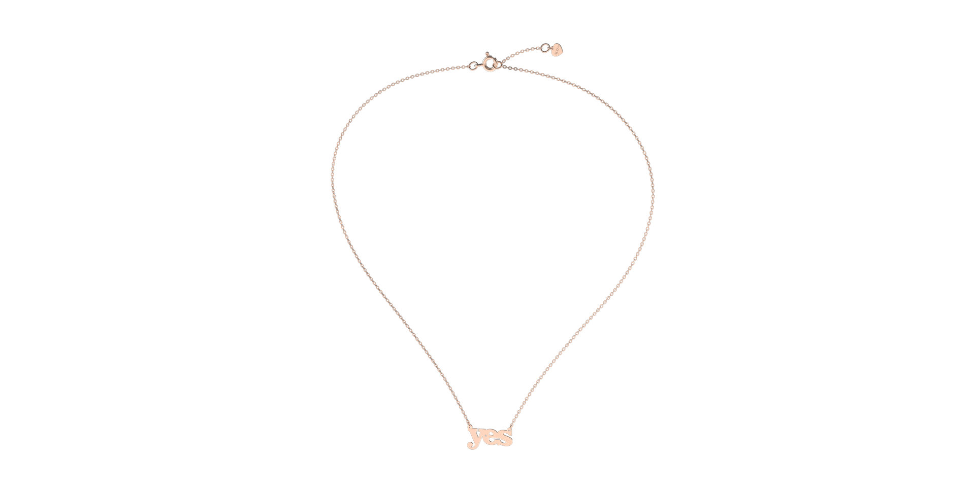 Náhrdelník s diamantom YES