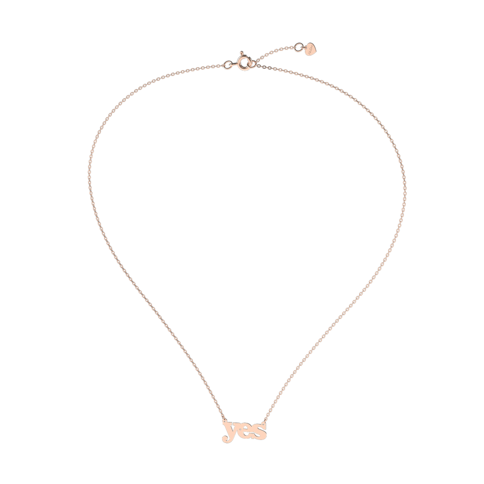 Náhrdelník s diamantom YES
