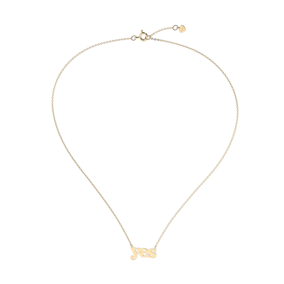 Náhrdelník s diamantom YES