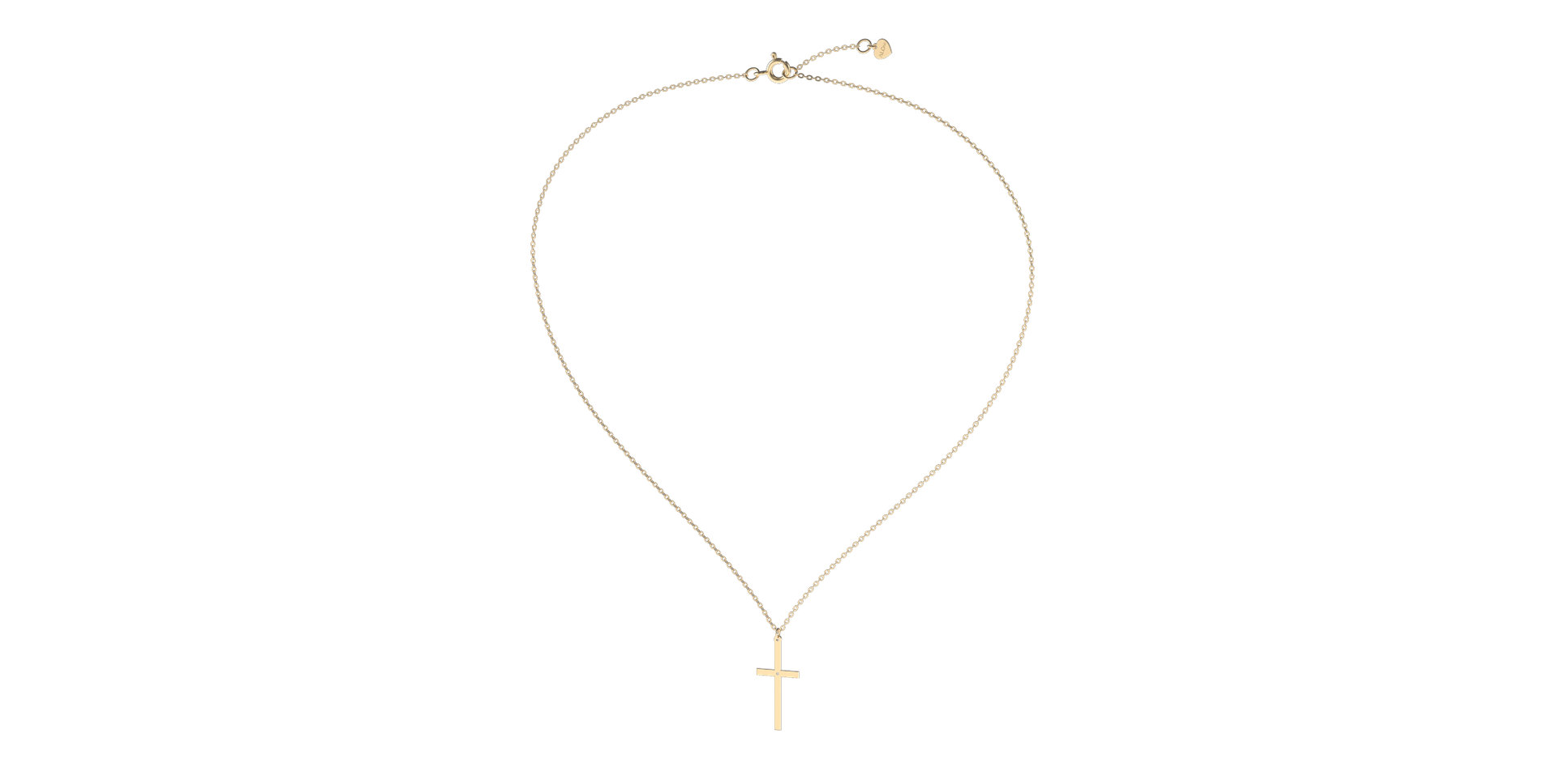 Náhrdelník s diamantom Cross