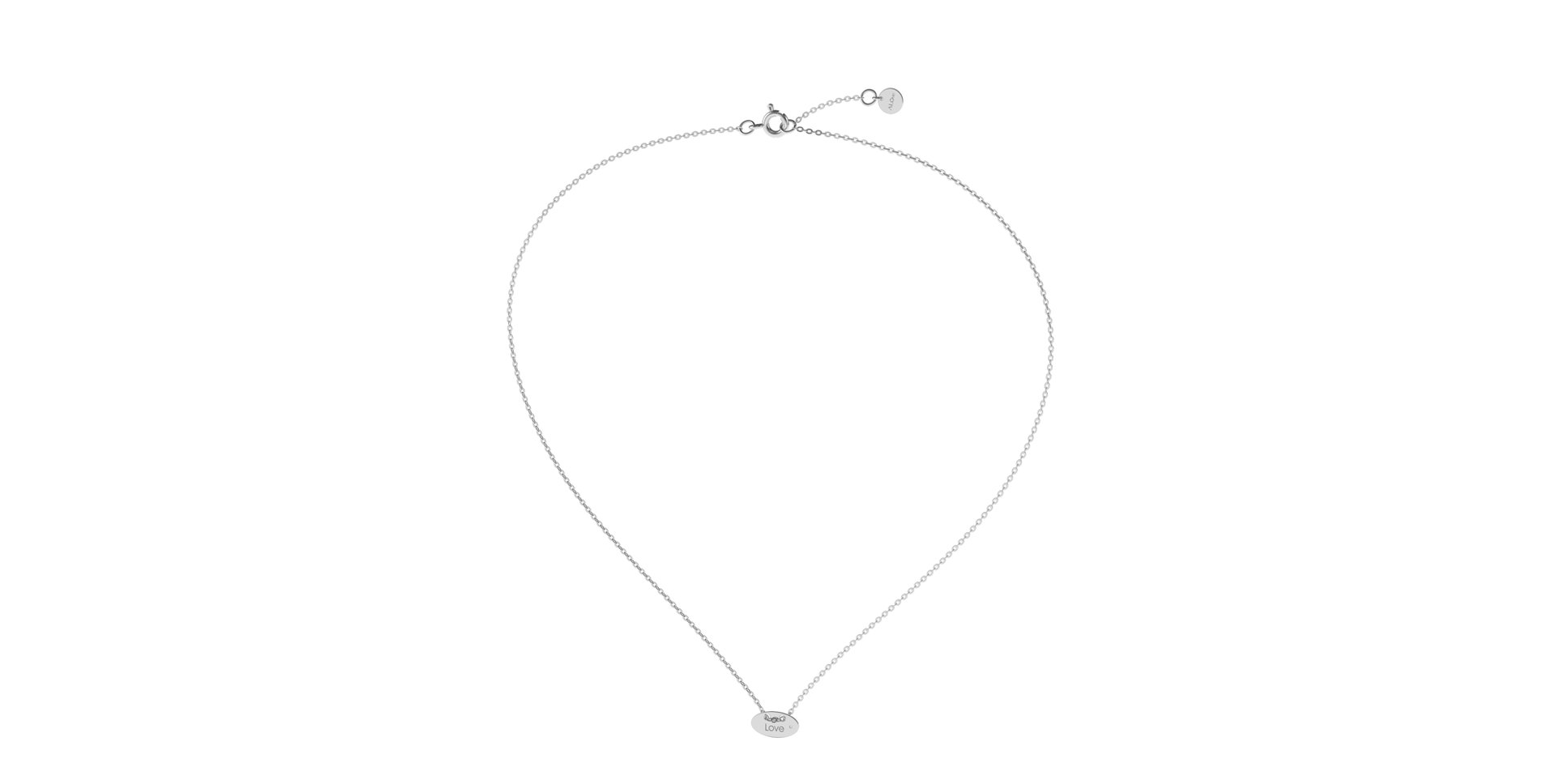 Náhrdelník s diamantom Love Y