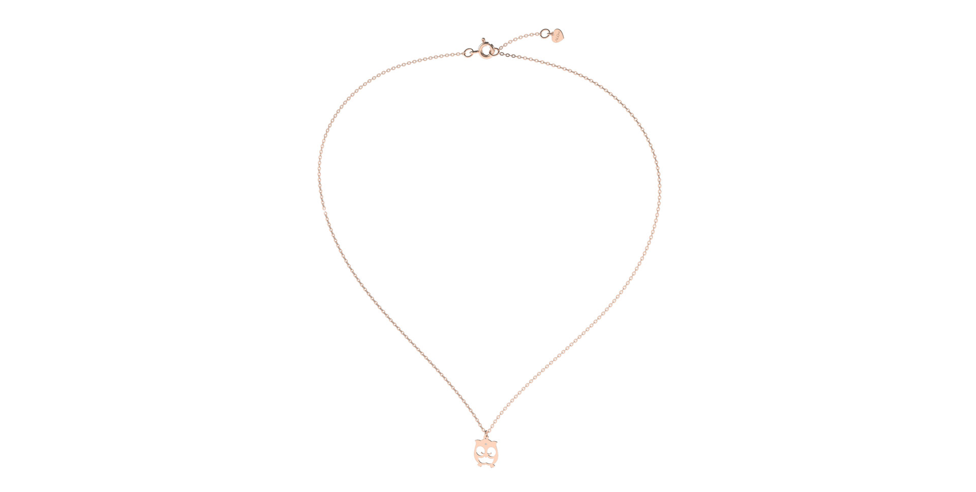 Náhrdelník s diamantom Lovely Owl