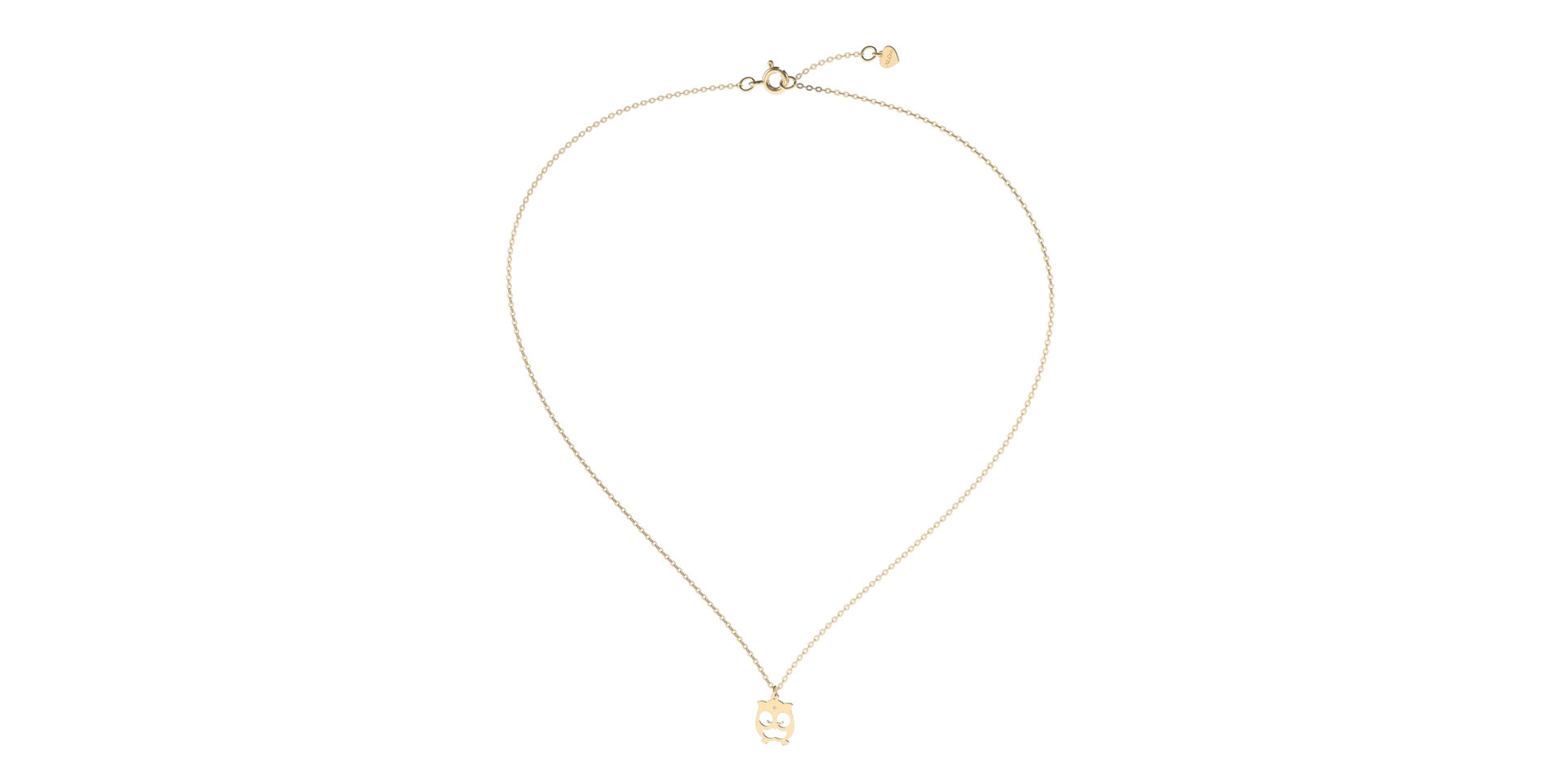 Náhrdelník s diamantom Lovely Owl