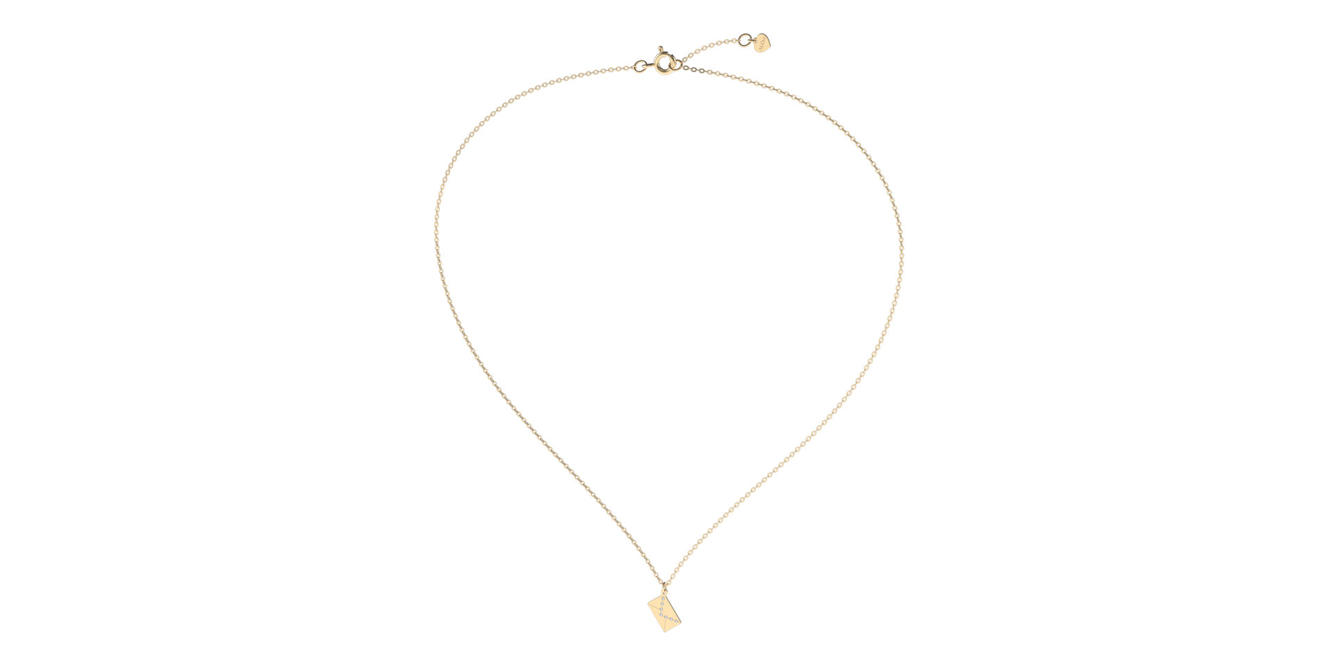 Náhrdelník s diamantmi Diamond Envelope