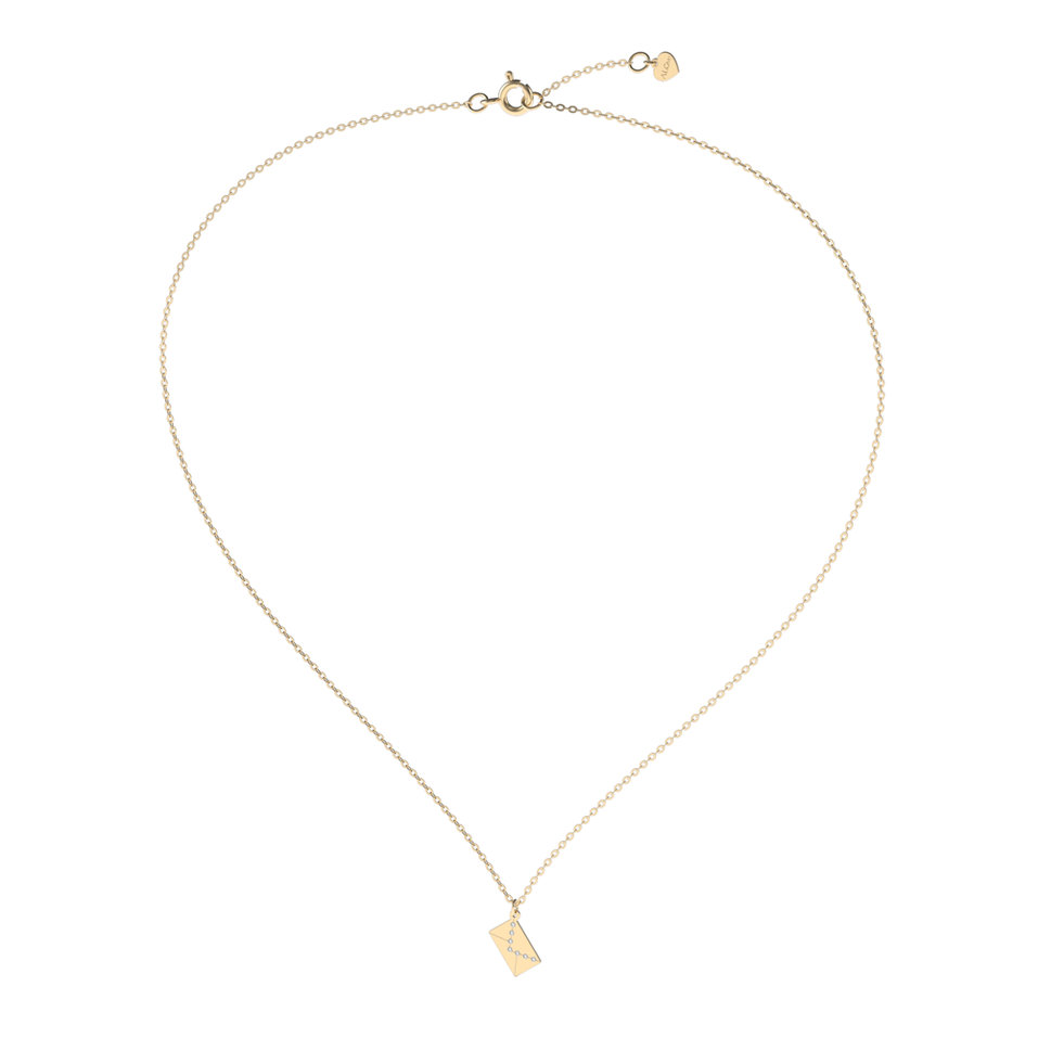 Náhrdelník s diamantmi Diamond Envelope