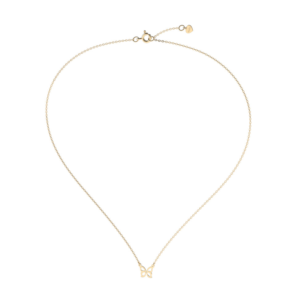 Náhrdelník s diamantom Butterfly
