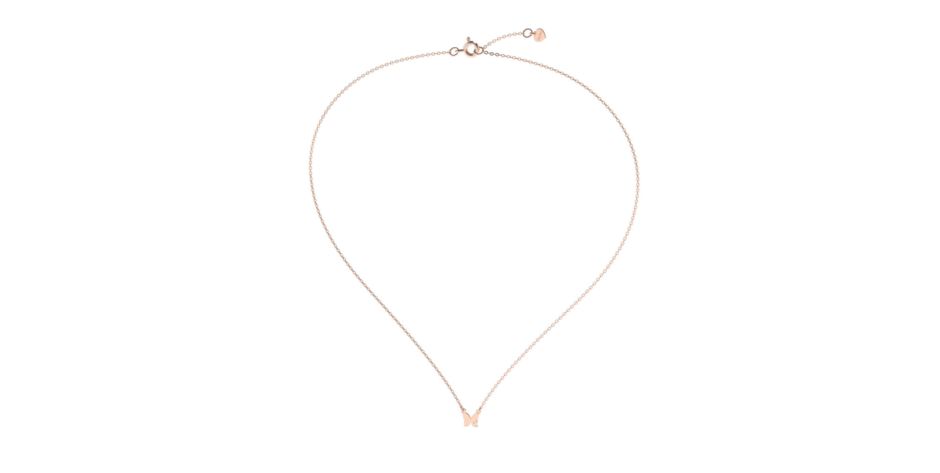 Náhrdelník s diamantom Extra Butterfly