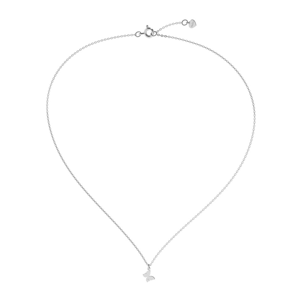 Náhrdelník s diamantom Lovely Butterfly